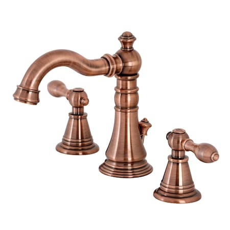 Fauceture FSC197ALAC English Classic Widespread Bathroom Faucet, Antique Copper FSC197ALAC